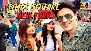 Times Square Complete Tour | New York | The ball drop tradition| Indian vlogger at Times Square| 4K