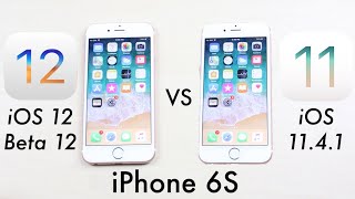 iPHONE 6S: iOS 12 BETA 12 Vs iOS 11.4.1! (Speed Test) (Review)