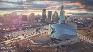 4K Cinematic Drone Footage of The Forks - Winnipeg Manitoba