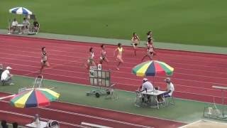 2016京都府高校ユース陸上　2年女子100m決勝