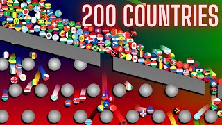 200 Countries Elimination Marble Race