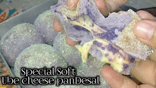 Special Ube cheese Pandesal ( real Ube filling w/ Melted cheese😋 )