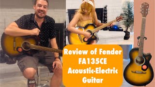 Girlfriend's First Fender FA135CE Acoustic-Electric Guitar: A Review for Aspiring Musicians