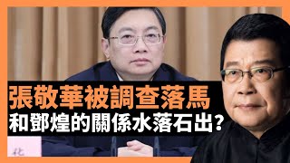 江蘇省原省委副書記張敬華被調查落馬 和鄧煌這張“小凳子”的關係也該水落石出了？曾否認「600萬燈光秀慶生」傳言，並稱南京警方處理了4名發布該消息的人 二十大之前，這樣的故事還會陸續有來(楊錦麟論時政)