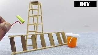 DIY Ladder Toy - Easy Miniature Furniture for Dollhouse