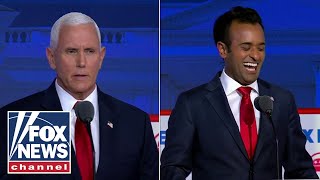Vivek LAUGHS at Pence over answer to pardoning Trump