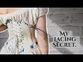 This is My Hourglass Corset Lacing Secret (Shh!) #corsetlacing #corsetry