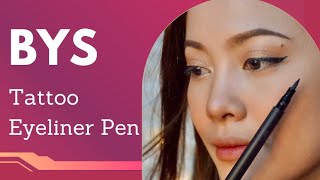 BYS 1 Day Tattoo Liquid Eyeliner Pen | Winged Eyeliner Tutorial For Beginners | Tagalog