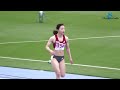 【4k】陸上女子｜女子100m 予選6組｜2022日本学生個人選手権｜women s athletics in japan