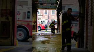 Members of Engine 224 in Brooklyn Heights return home after a fire! #fdny #nyc