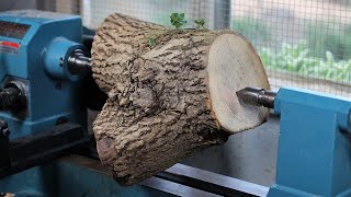 Woodturning - Ash Crotch Surprise!