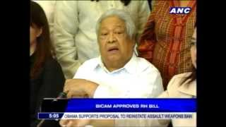 Bicam approves RH bill