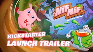 Nif Nif Kickstarter Launch Trailer -  Roguelike Deckbuilder for Parents and Kids