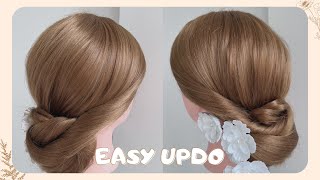 新娘髮型 盤髮!BUN TUTORIAL! Bridal Hairstyle! Easy updo No.40