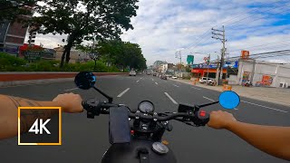 4K Virtual Motorcycle Tour From Quezon City To Manila