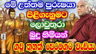 අහෝ! බුදු කෙනෙකු ගවු 3ක් පෙරමගට පැමිණ පිළිගත් ඒ මහා පුරුෂයා කවුද? | galigamuwe gnanadeepa thero bana