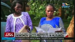 Uniwomen sacco stage protests alleging misuse of funds