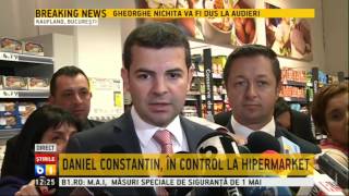 Daniel Constantin in vizita la hipermarket