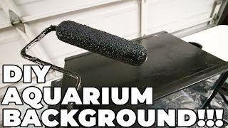 How To Paint The Background Of Your Aquarium (DIY Aquarium Background)
