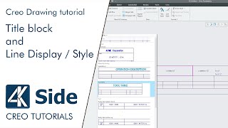 How to create Title block and set Line Display and Line Style