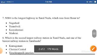 TNPSC Geography Previous Year Questions with Answers.#qanda360#tnpscgeography