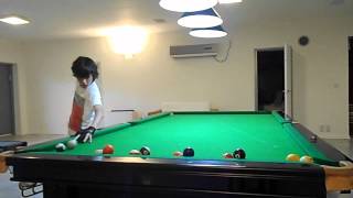 Dan .A. pool Trick Shot- The Domino effect