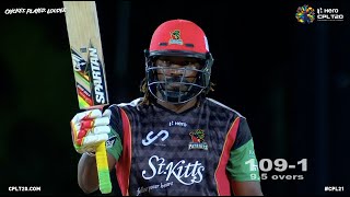 GAYLE FORCE at Warner Park as Chris Gayle took on the Knight Riders bowling attack