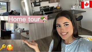 HOME TOUR🏡🔑🇨🇦visite de mon appartement, idées déco,nouvelle vie …