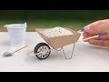 How to Make a Wheelbarrow - DIY Realistic Miniature Wheelbarrow