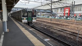 奥羽本線（山形線）庭坂行 福島駅 719系 発車