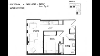 1 bedroom -620 sqft