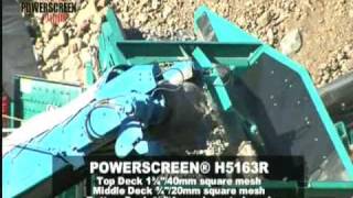 Powerscreen® XR400S, 1300 Maxtrak, H5163R Powerscreen® XV350 Powerscreen® H6203