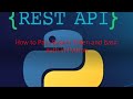Python & Rest API Part 4: How to Pass Bearer Token and basic AUTH in Python