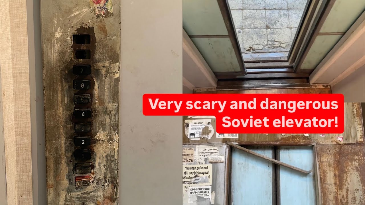 Very Scary And Dangerous Soviet Elevator Youtube