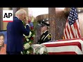 President Biden pays his respects to US Rep. Sheila Jackson Lee of Texas