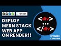 How to deploy MERN App on render with easy steps || Free || Render || MERN