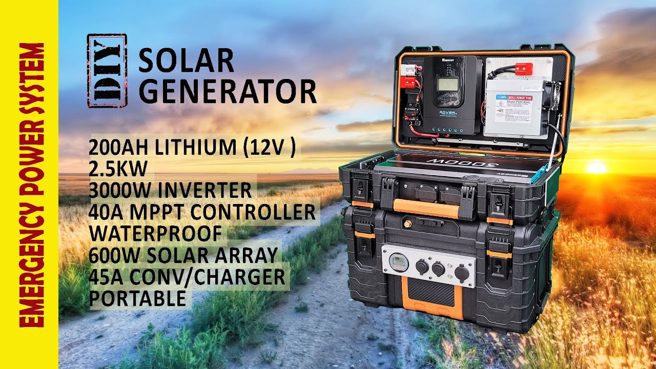 Diy Solar Generator Youtube