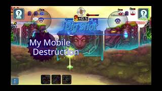 Gunbound for Android. GunboundM Gameplay (Mage, Boomer, Nak vs Lightning, Asate, Turtle)