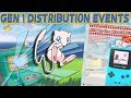The First Pokemon Distribution Events!