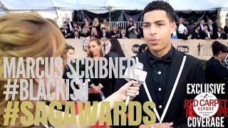 Marcus Scribner, #blackish interviewed on the 24th Screen Actors Guild Awards Red Carpet #SAGAwards