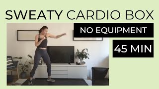 Sweaty cardio boxing workout (45 minutes)
