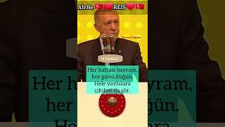 REIS o şiiri okudu #shorts #cumhurbaşkanı #erdoğan