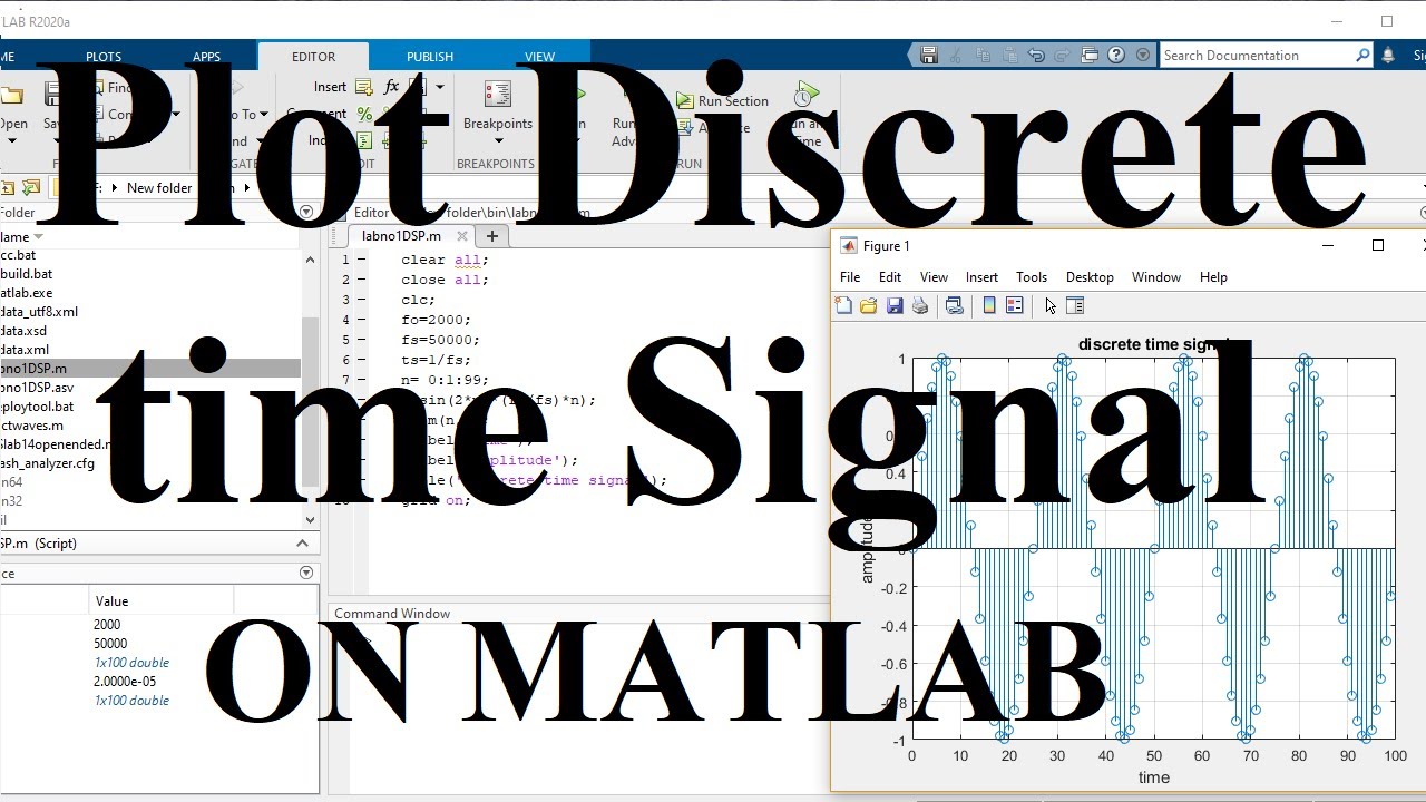 2. HOW TO PLOT DISCRETE TIME SIGNAL | ON MATLAB - YouTube