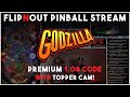 🔴LIVE - Godzilla Premium Pinball with Topper Cam!