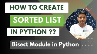Mastering the Python Bisect Module - Efficient Sorted List Manipulation | Bisect Module| #python