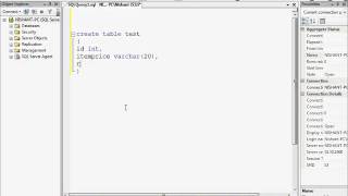 SQL SERVER 2008 SIMPLE CREATE TABLE QUERY