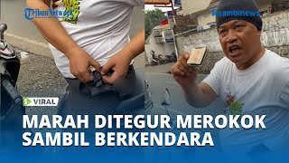 Viral Oknum Polisi Marah Ditegur Karena Merokok Sambil Berkendara, Pria Ini Ajak Adu Jotos