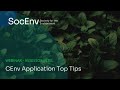 CEnv Application Top Tips - Assessor Intel