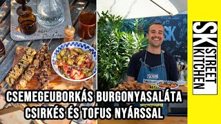 CSEMEGEUBIS krumplisaláta🥗 KÉTFÉLE nyárssal 🔥🔥