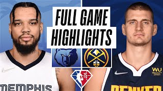 GRIZZLIES at NUGGETS | FULL GAME HIGHLIGHTS | April 7, 2022
